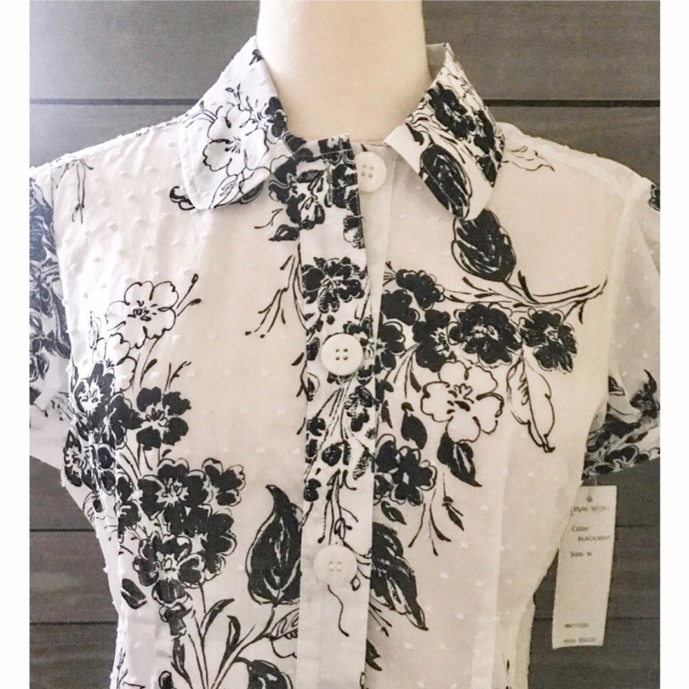 🏵ALLISON MORGAN SWISS DOT BLOUSE - Picture 3 of 8
